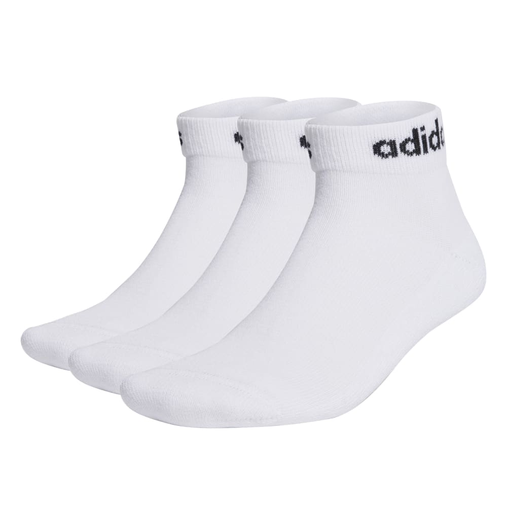 MEDIAS ADIDAS LINEAR ACOLCHADAS LARGO AL TOBILLO 3 PARES