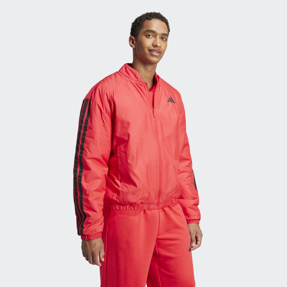Casaca Adidas Bómber Térmica Essentials 3T Hombre - Urbano | JD1048 Rojo