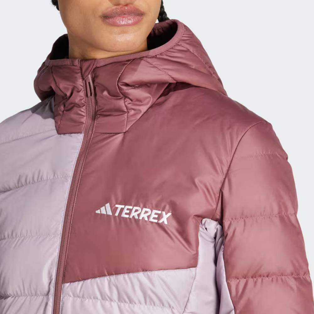 CASACA ADIDAS TERREX CON CAPUCHA MULTI LIGHT DOWN JE6717 - MUJER