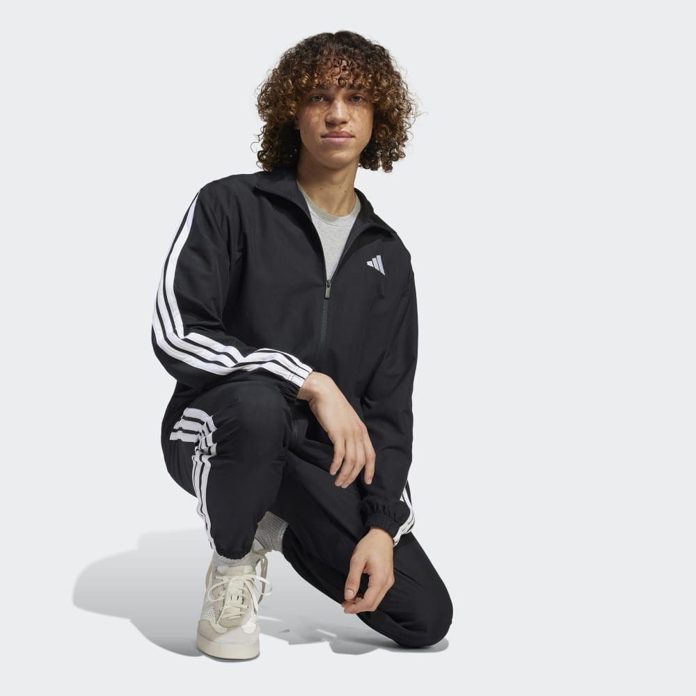 Conjunto Adidas Tejido 3 Tiras Hombre - Urbano | JI8849 Negro