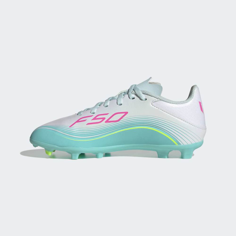 Zapatillas Adidas F50 Messi League FG/MG Unisex - Fútbol | JQ0942 Plateado