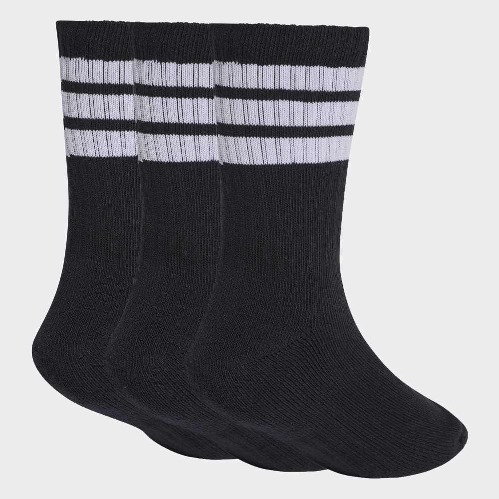 Medias Adidas 3S KD C CRW 3P Unisex - Urbano | KD1719 Negro/Blanco