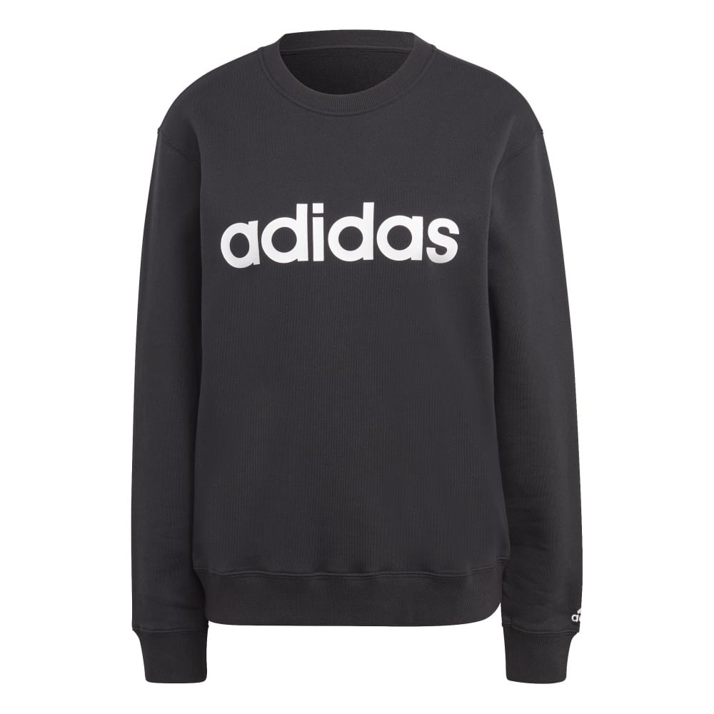 Polera Adidas Essentials Linear Felpa Francesa Mujer - Urbano | Negro