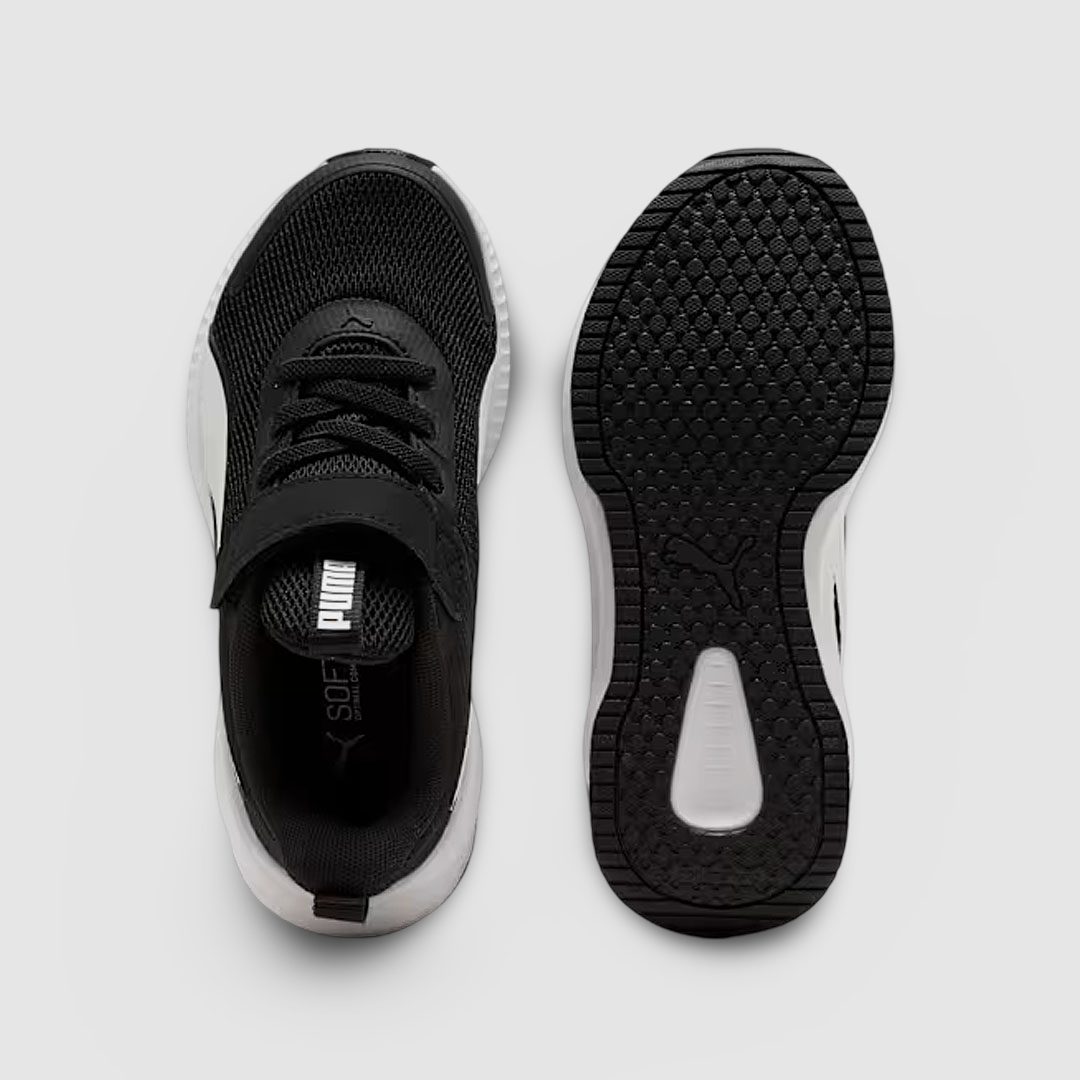 Zapatillas Puma Flyer 4 AC Niños - Urbano | 314045 01 Negro/Blanco