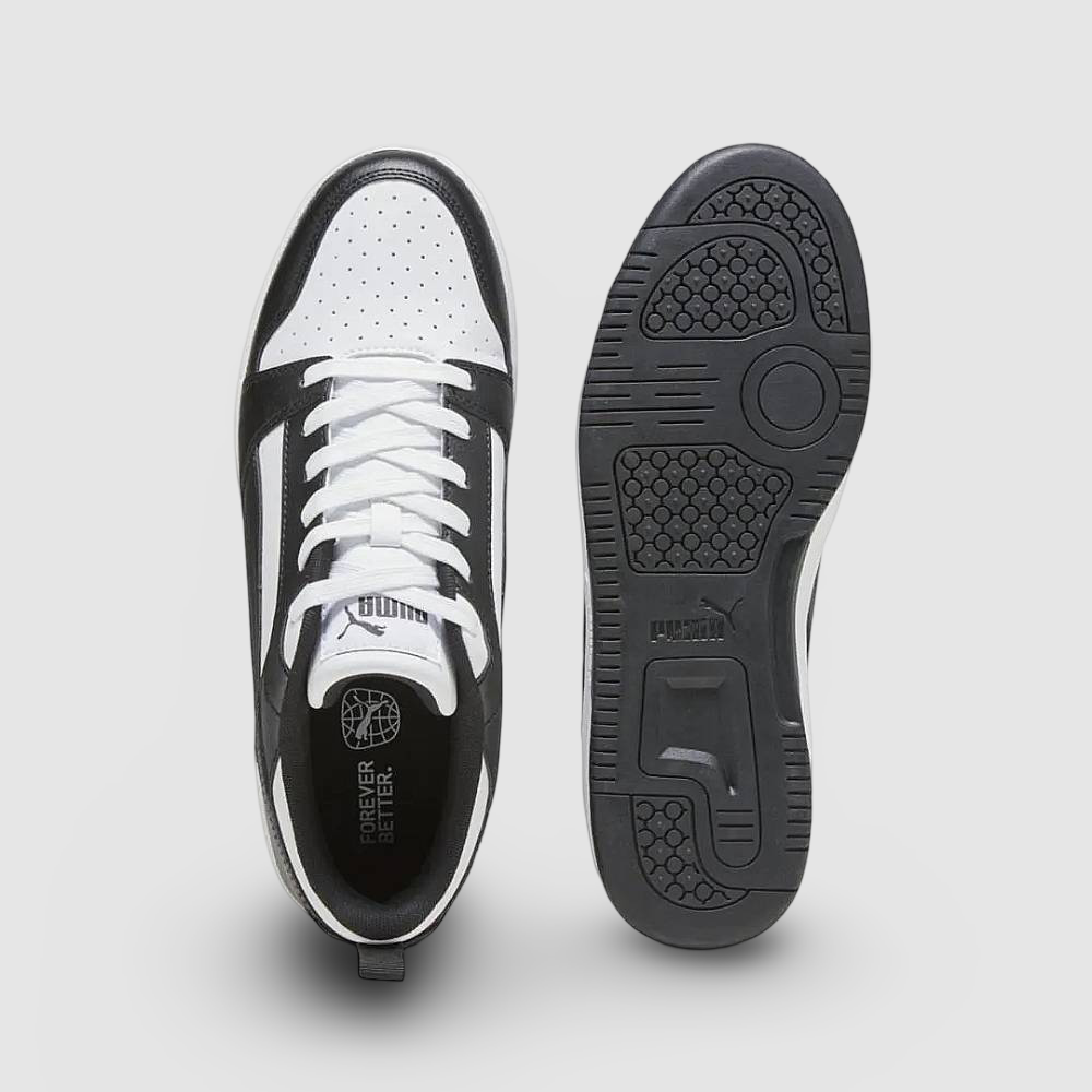 Zapatillas Puma Rebound V6 Low Hombre - Urbano | 392328 01 Blanco/Negro