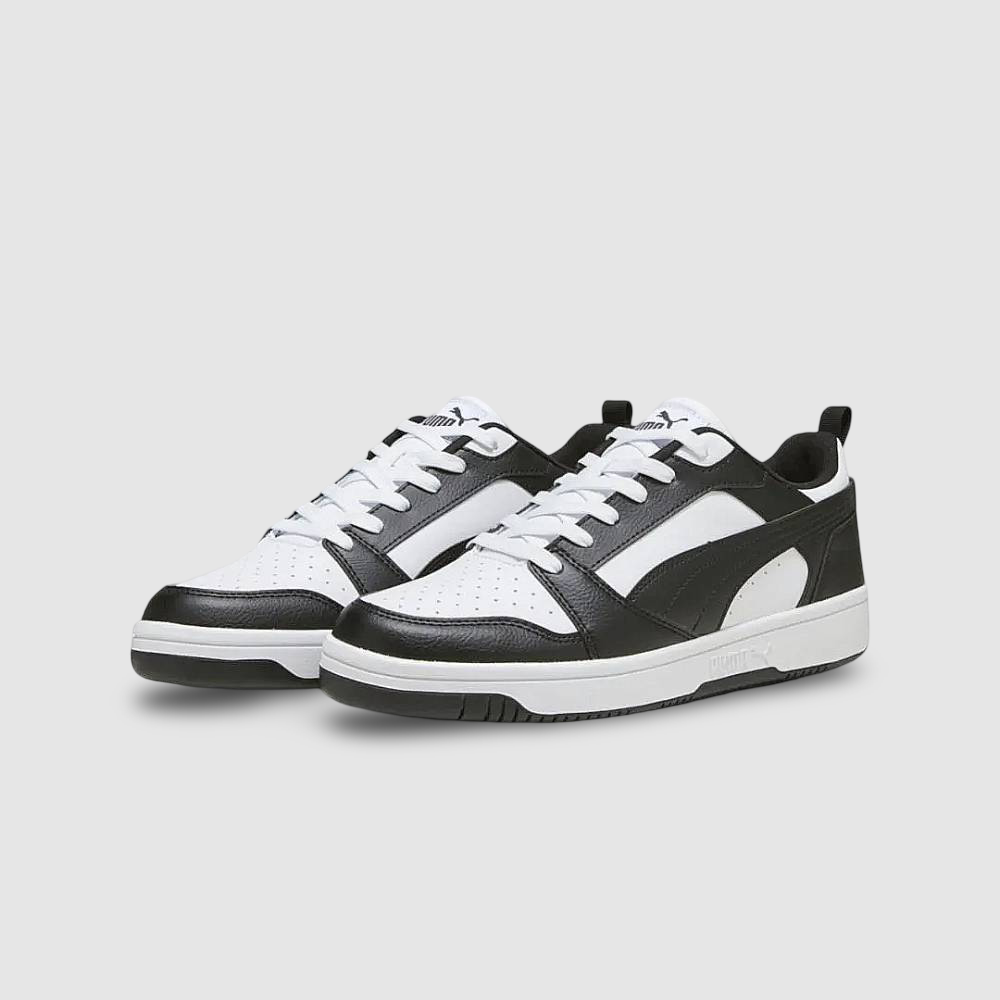 Zapatillas Puma Rebound V6 Low Hombre - Urbano | 392328 01 Blanco/Negro
