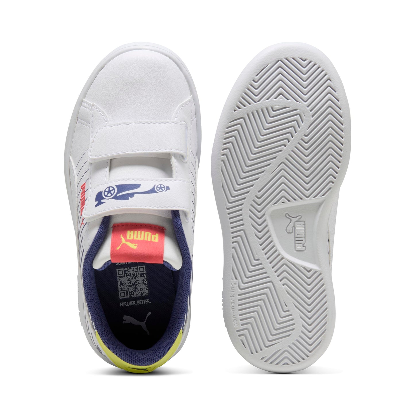 ZAPATILLAS PUMA SMASH 3.0 POISED 2 RACE V PS 400657 01 - NIÑOS