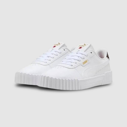 Zapatillas Puma Carina 3.0 Animal Flair Mujer - Urbano | 402642 01 Blanco