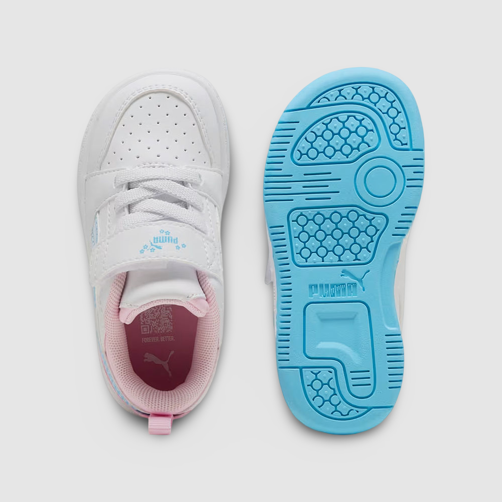Zapatillas Puma Rebound V6 lo Jelly Heaven Niños - Urbano | 405059 01 Blanco/Celeste