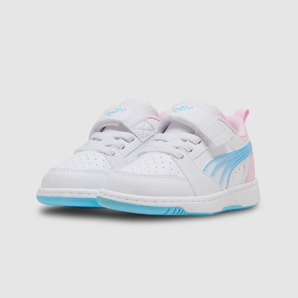Zapatillas Puma Rebound V6 lo Jelly Heaven Niños - Urbano | 405059 01 Blanco/Celeste