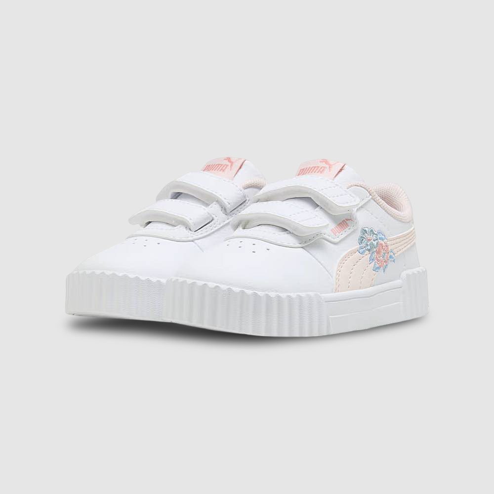 Zapatillas Puma Carina 3.0 Floral Niños - Urbano | 405626 01 Blanco