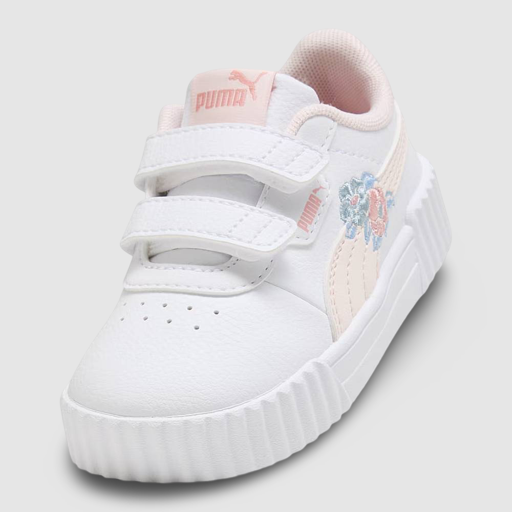 Zapatillas Puma Carina 3.0 Floral Niños - Urbano | 405626 01 Blanco