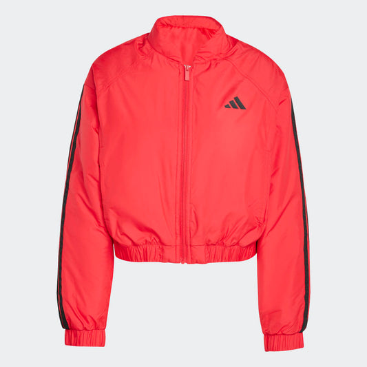 Casaca Adidas Bómber Corta Térmica 3T Mujer - Urbano | JP1724 Rojo