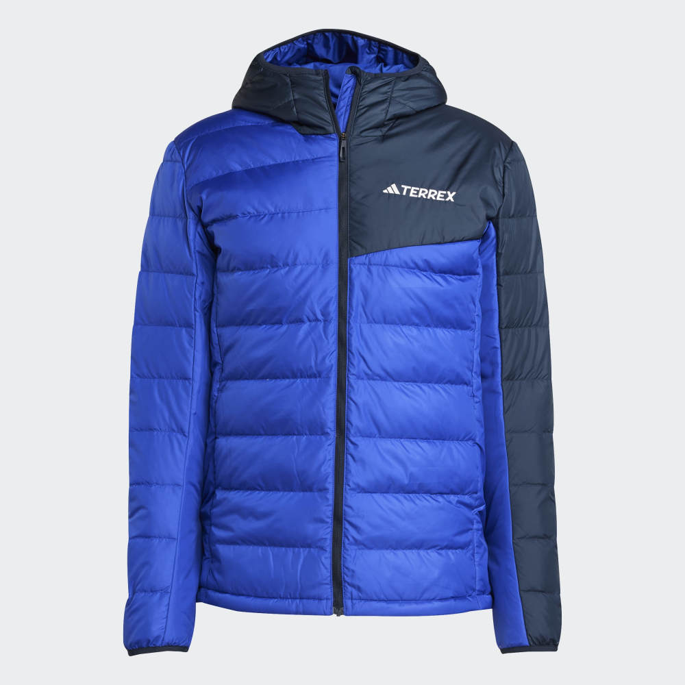 Casaca Adidas Térmica Ligera Terrex con Capucha Hombre - Senderismo | JD8395 Azul