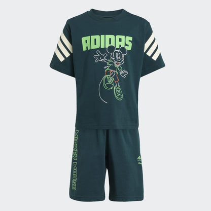 Conjunto Adidas Disney Mickey Mouse Polo y Short Unisex - Urbano | Verde
