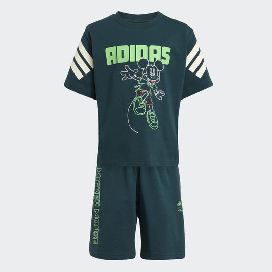 Conjunto Adidas Disney Mickey Mouse Polo y Short Unisex - Urbano | Verde
