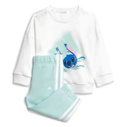 Conjunto Adidas I DY LS JOG Niños | JD0380 Blanco