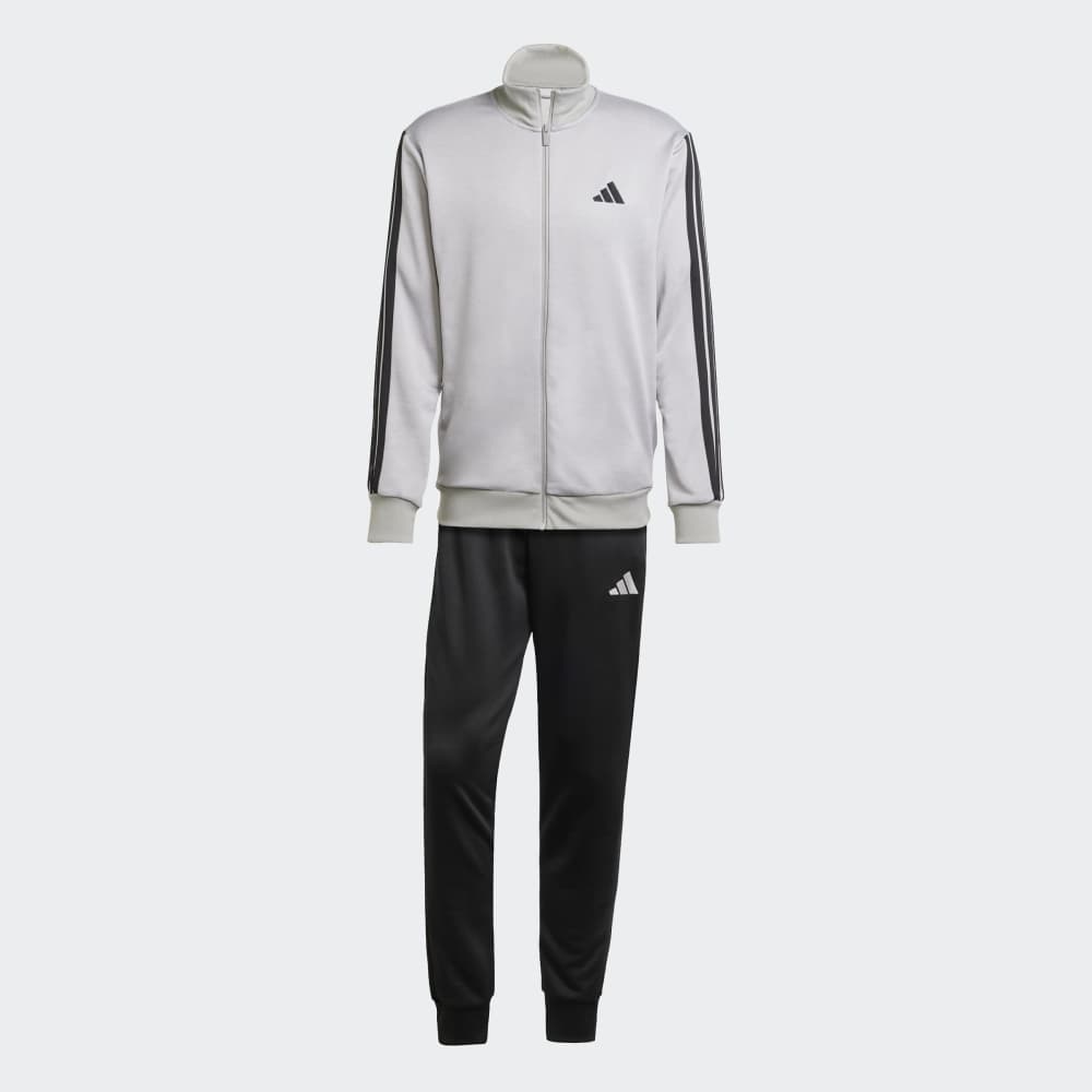 Conjunto Adidas M 3S FT TT TS Hombre - Urbano | JI8876 Gris/Negro