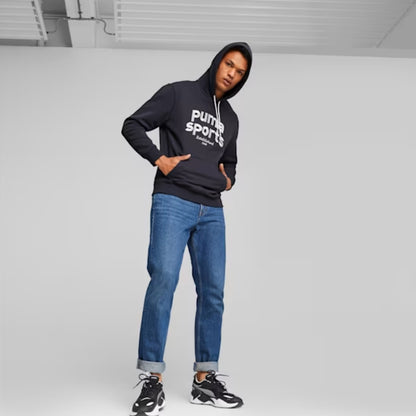 POLERA PUMA TEAM HOODIE FL 625206 16 - HOMBRE