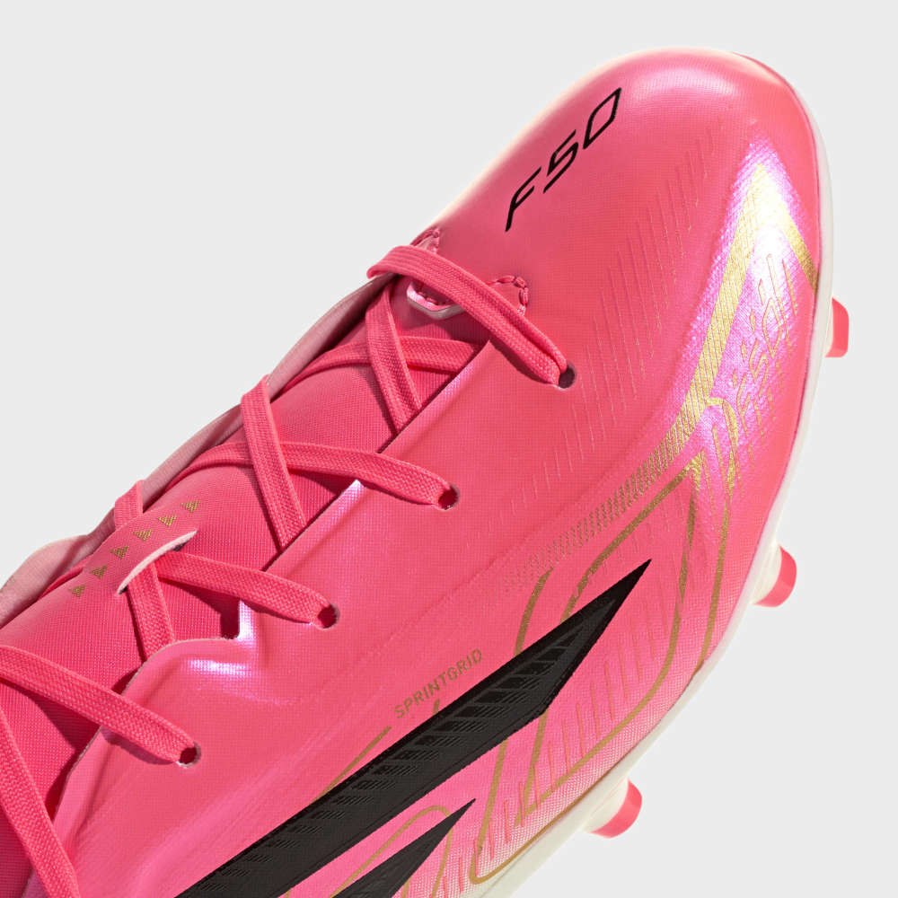 Zapatillas Adidas F50 Hyperfast League FG Unisex - Fútbol | HQ5161 Rosa