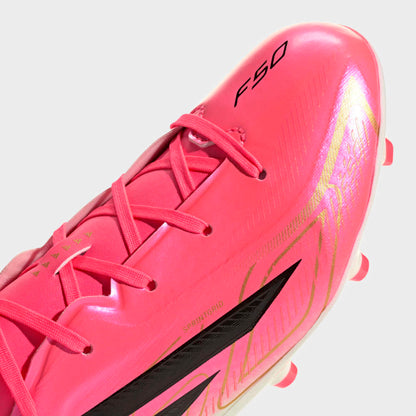 Zapatillas Adidas F50 Hyperfast League FG Unisex - Fútbol | HQ5161 Rosa