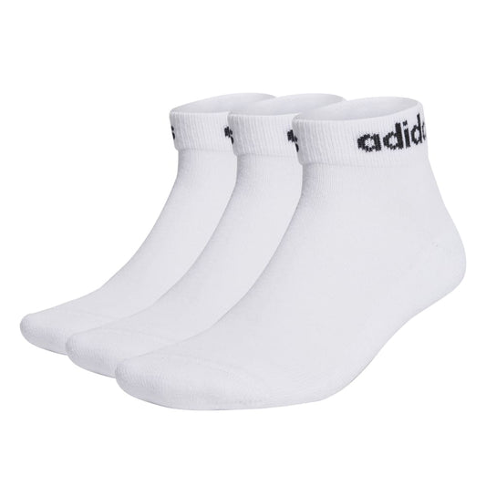 MEDIAS ADIDAS LINEAR ACOLCHADAS LARGO AL TOBILLO 3 PARES