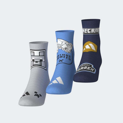 Medias Adidas Minecraft 3P Unisex - Urbano | HZ9518 Multicolor