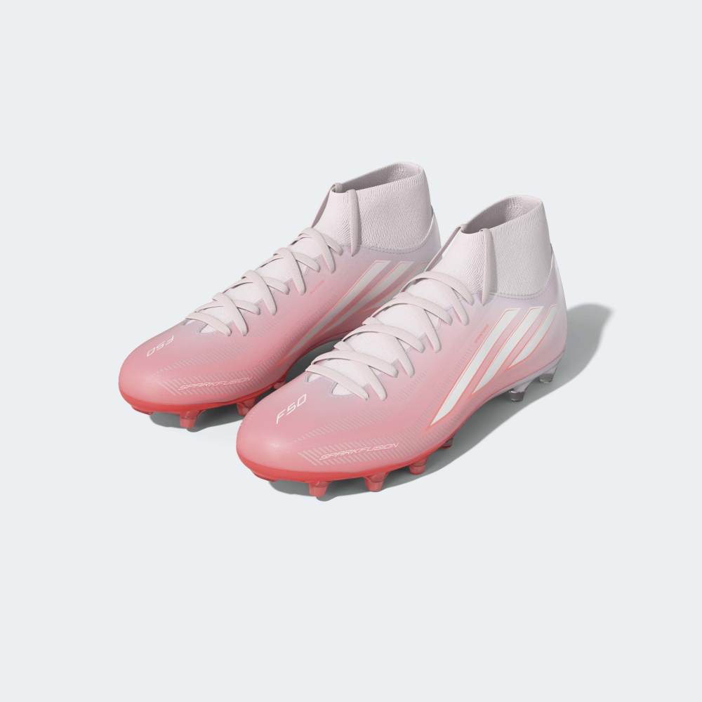 Zapatillas Adidas F50 Sparkfusion League FG/AG Mujer - Fútbol | IH4488 Rosado / Blanco