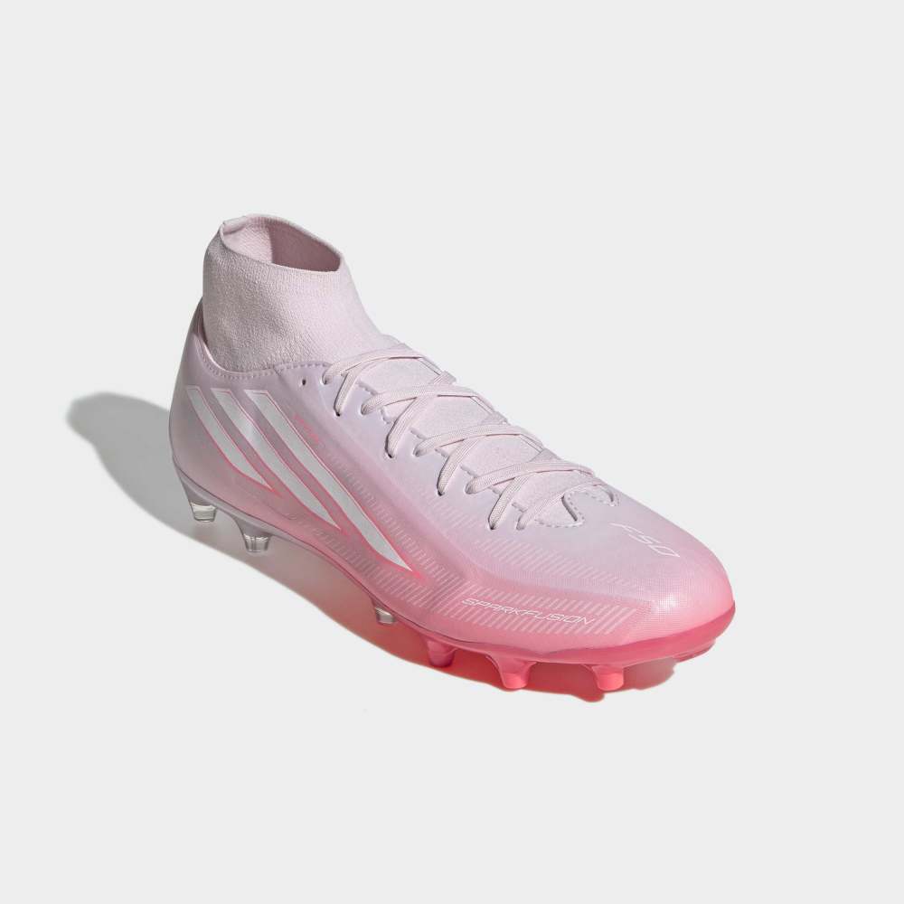 Zapatillas Adidas F50 Sparkfusion League FG/AG Mujer - Fútbol | IH4488 Rosado / Blanco