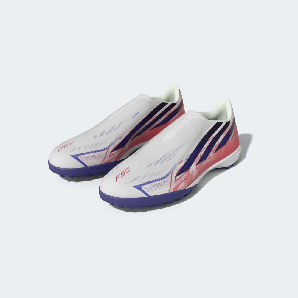 Zapatillas Adidas F50 Hyperfast League LL/TF Hombre - Fútbol | IH4585 Blanco / Azul