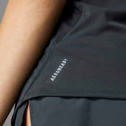 Polo Adidas Adizero E Tank Mujer - Running | IN1180 Negro