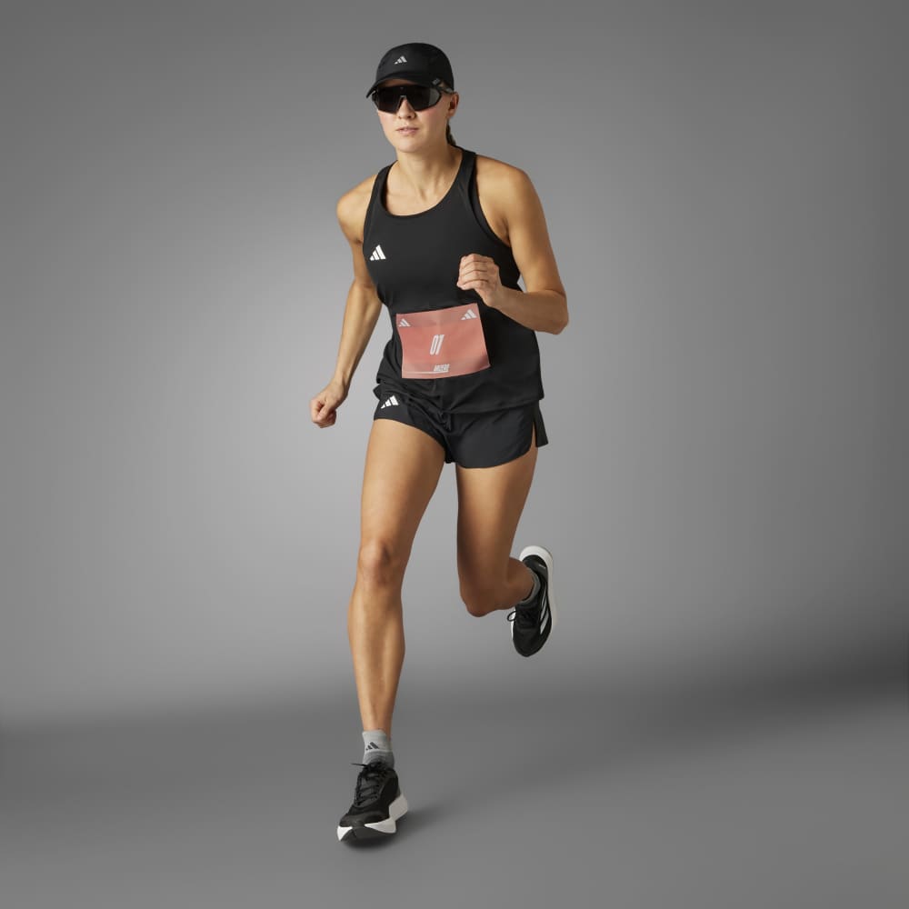 Polo Adidas Adizero E Tank Mujer - Running | IN1180 Negro