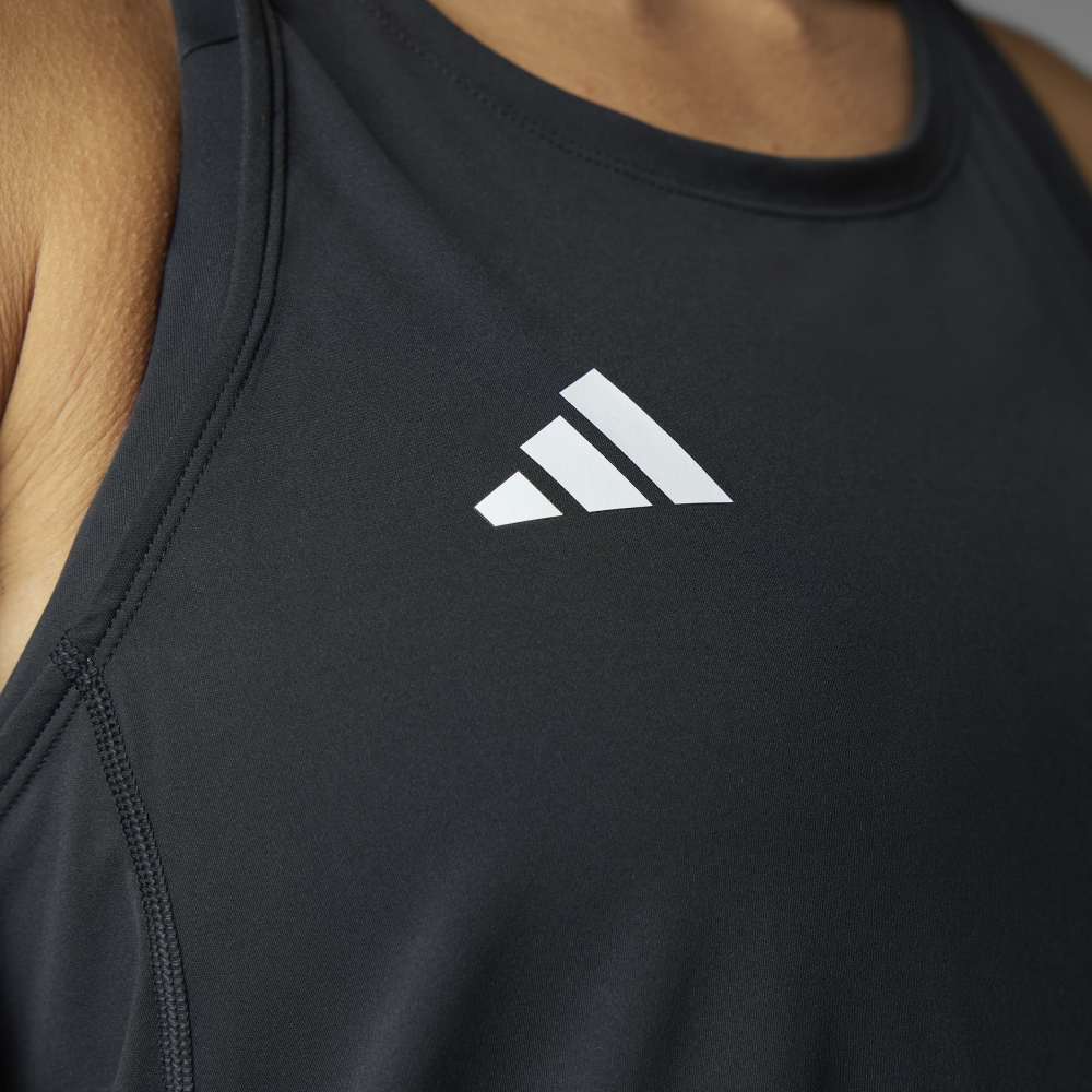 Polo Adidas Adizero E Tank Mujer - Running | IN1180 Negro