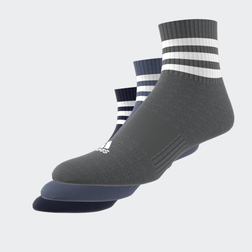 Medias Adidas 3S C SPW Mid 3P Unisex - Urbano | IP2637 Azul/Gris