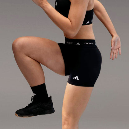 Licras Cortas Adidas Techfit Mujer - Training | IT2275 Negro
