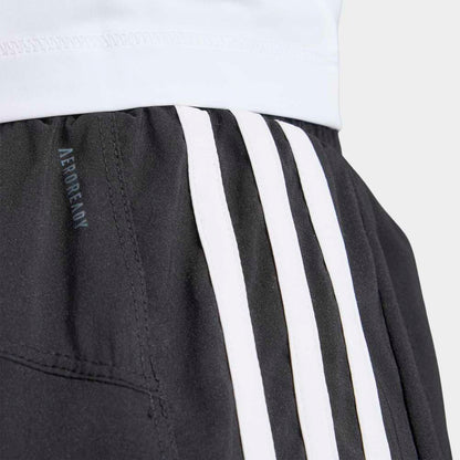Shorts Adidas Pacer Training 3 Franjas Corte Alto Mujer - Training | IT7760 Negro