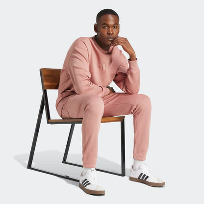 Polera Adidas All SZN Felpa Francesa Cuello Redondo Hombre - Urbano | JC8058 Rosa