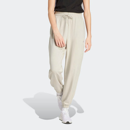 Pantalón Adidas Essentials Small Logo French Terry Mujer - Urbano | Beige
