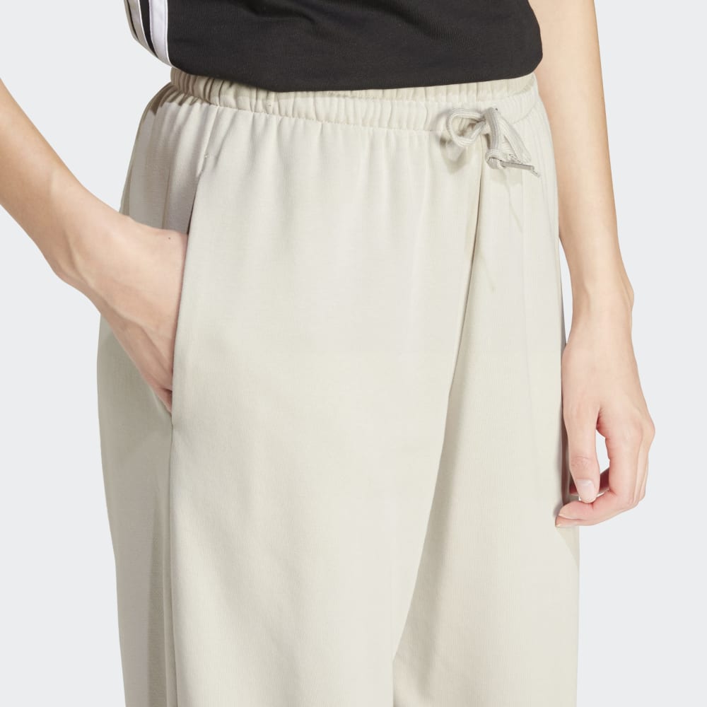 Pantalón Adidas Essentials Small Logo French Terry Mujer - Urbano | Beige