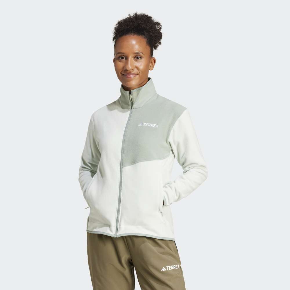 Casaca Adidas Terrex Cierre Frontal Algodón Perchado Mujer - Senderismo | JC9655 Beige
