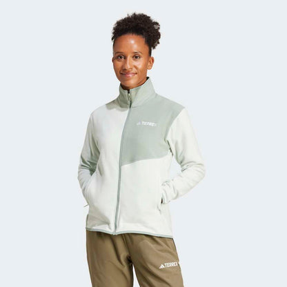 Casaca Adidas Terrex Cierre Frontal Algodón Perchado Mujer - Senderismo | JC9655 Beige