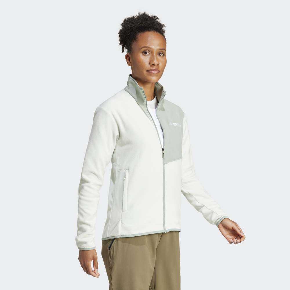 Casaca Adidas Terrex Cierre Frontal Algodón Perchado Mujer - Senderismo | JC9655 Beige