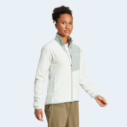 Casaca Adidas Terrex Cierre Frontal Algodón Perchado Mujer - Senderismo | JC9655 Beige