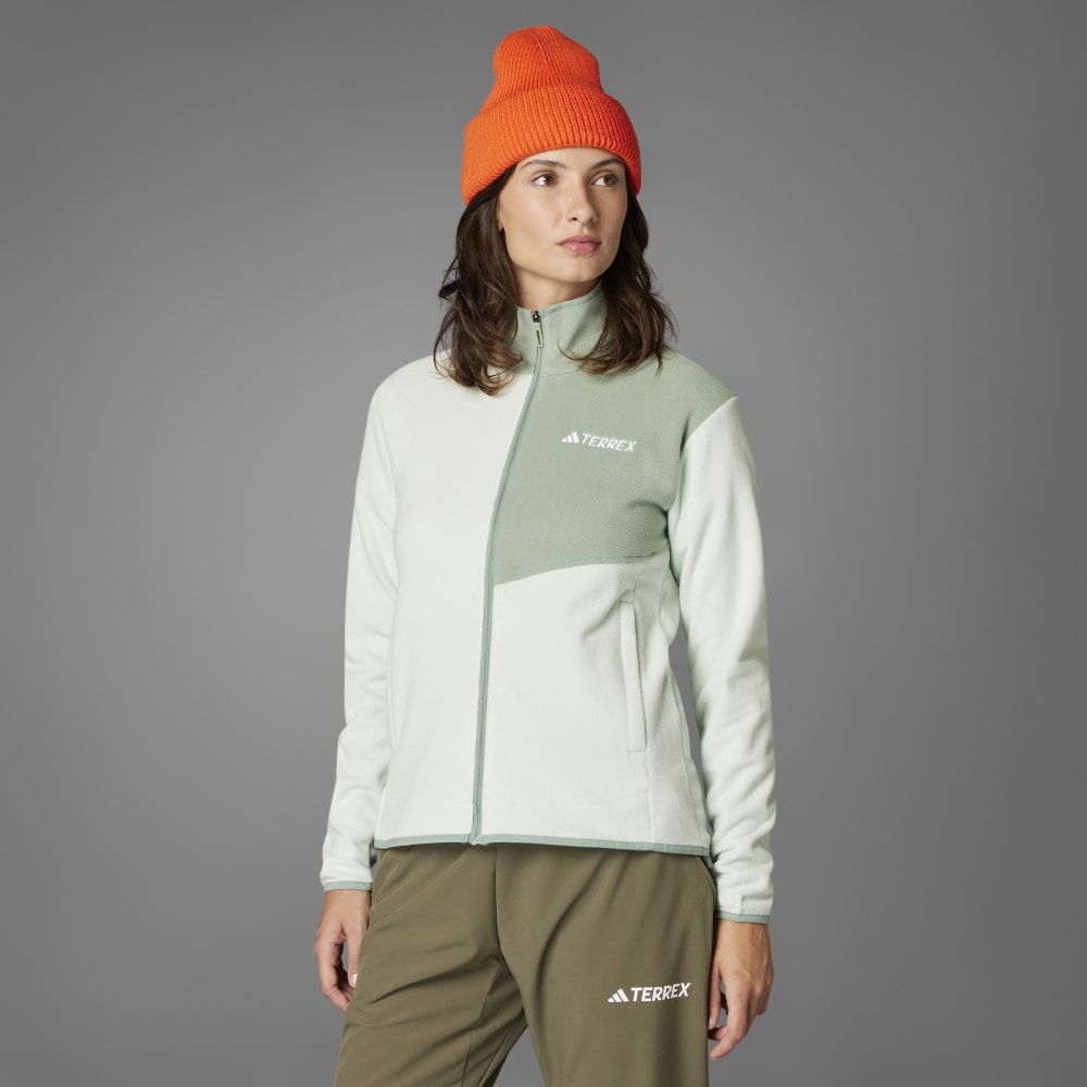 Casaca Adidas Terrex Cierre Frontal Algodón Perchado Mujer - Senderismo | JC9655 Beige