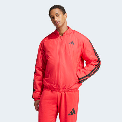 Casaca Adidas Bómber Térmica Essentials 3T Hombre - Urbano | JD1048 Rojo