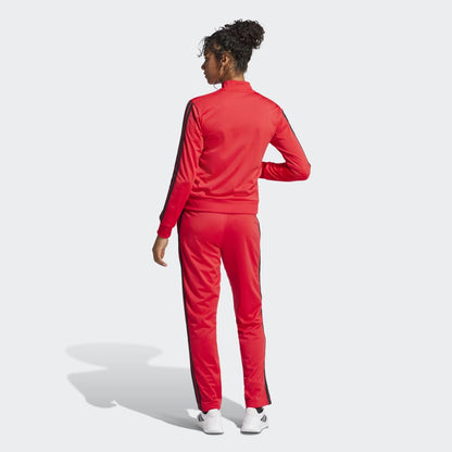 Conjunto Adidas Deportivo Essentials 3 Rayas Mujer - Urbano | JD5433 Rojo