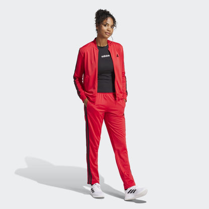 Conjunto Adidas Deportivo Essentials 3 Rayas Mujer - Urbano | JD5433 Rojo
