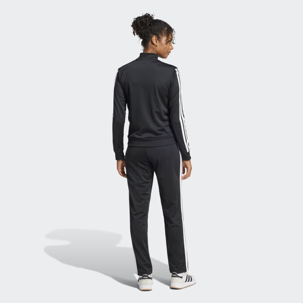 Conjunto Adidas Deportivo Essentials 3 Rayas Mujer - Urbano | Negro