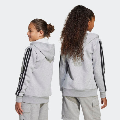 Casaca Adidas J 3S FL FZ HD Unisex - Urbano | JD6493 Gris