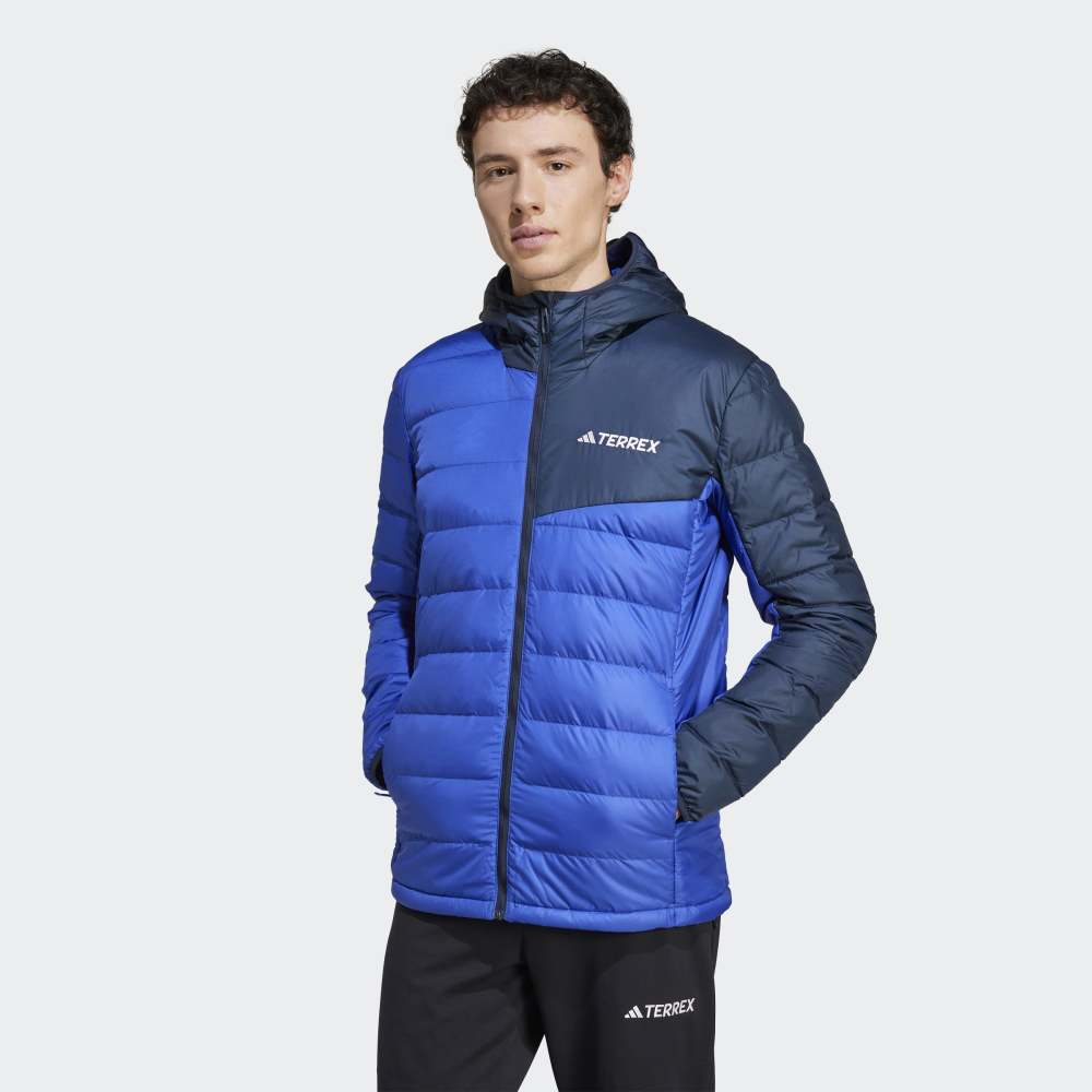 Casaca Adidas Térmica Ligera Terrex con Capucha Hombre - Senderismo | JD8395 Azul